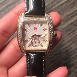 Michele Urban Mini Watch .74 CT diamonds.